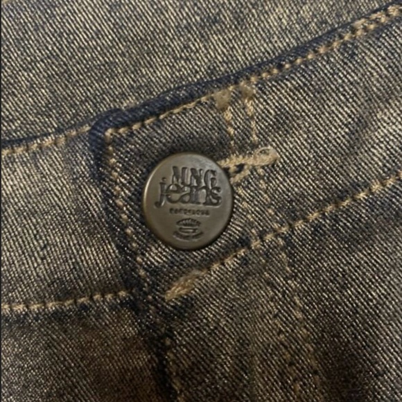 Mango gold foiled straight jeans - Picture 5 of 7